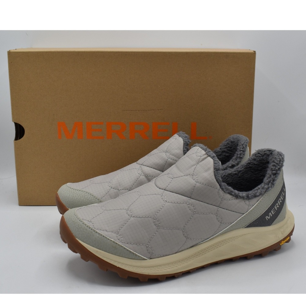 Merrell Antora 3 Thermo Moc Womens 9 Smoke Grey NEW Quilted Fleece Shoes